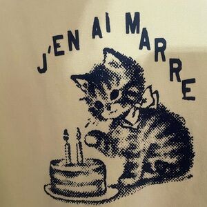 MOTHER Yellow Cat Bday Cake Crew